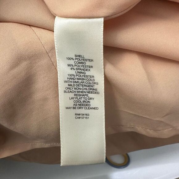 Eliza J Gold Sequin Sleeveless Flapper Dress Ruched Side Ruffled Hem Sz‎ 8 - Picture 10 of 10